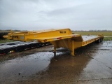 1997 TRAIL KING 55 TON TRI AXLE LOWBOY  42', FLIP OVER RAMPS, TRIPLE AXLE,