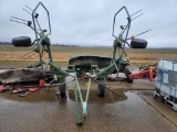 SITREX 4-BASKET HAY TEDDER,  PTO SHAFT IN TRAILER