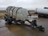1000 GALLON WATER TRAILER  POLY TANK, TANDEM AXLE,