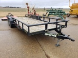 2021 HIGH LINE 20' TRAILER  TANDEM AXLE, PIPE TOP, 5200 LB AXLE, ONE BRAKE