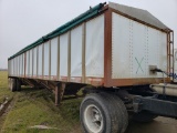 2021 HOMEMADE HOPPER BOTTOM GRAIN TRAILER  40' LONG, ROLL TARP, TANDEM AXLE