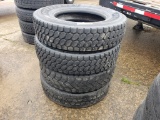 (4) 11R24.5 LUG TIRES