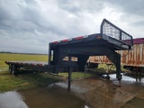 25' GOOSENECK TRAILER  8' DECK OVER THE NECK, TANDEM AXLE, SINGLE WHEEL, 16