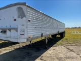 1979 TIMPTE 40' FLAT BOTTOM GRAIN TRAILER  TANDEM AXLE, SPRING RIDE, ROLL T
