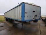 1971 DORSEY FLATBOTTOM GRAIN TRAILER  40', TANDEM AXLE, 48