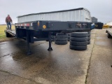 LOWBOY TRAILER  32', 10' UPPER DECK, FOLDING RAMPS, TANEM AXLE, DUAL WHEEL,