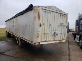 1981 TRAILMOBILE HOPPER BOTTOM TRAILER  40', SPRING RIDE, 11R22.5 TIRES ON