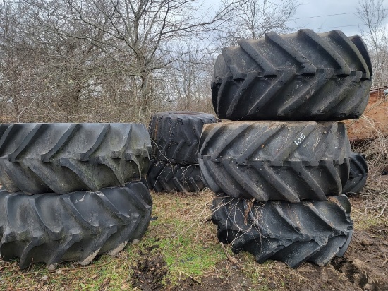 (11) MISCELLANEOUS SKIDDER TIRES AND WHEELS