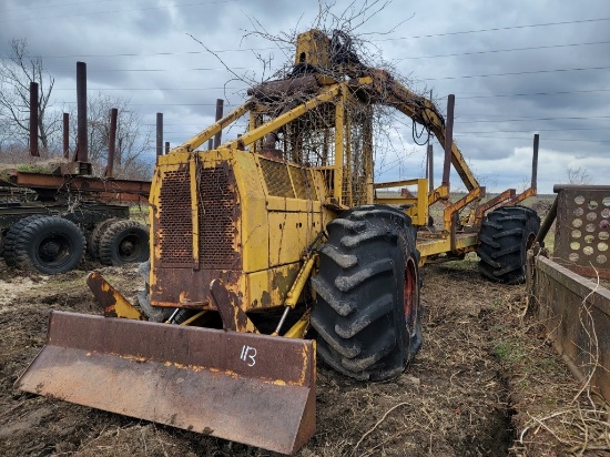 170XL-N SWAMP BUGGY LOG LOADER/CARRIER,  STACKING BLADE, DIESEL ENGINE-NON