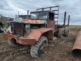 1953 MILITARY FOWARDER TRUCK,  6X6, DIESEL ENGINE, 5 SPEED, NON RUNNER – BU