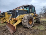2006 CATERPILLAR 525B SKIDDER, 4150 HRS  **RUNS**, CAB, CAT GRAPPLE, BLADE,
