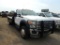 2014 FORD F550 FLATBED TRUCK, 201,311 miles  V8 GAS, AT, PS, AC, 12' NORSTA