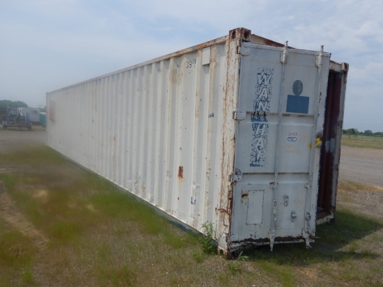 CONTAINER,  40', WITH SHELVING AND CONTENTS