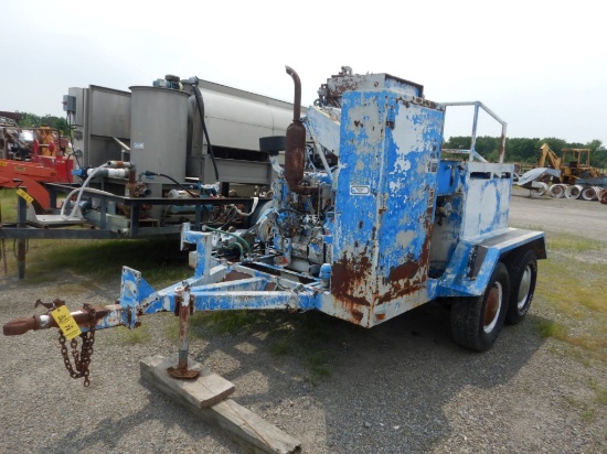 GROUT SPRAYER,  DIESEL POWERED, TRAILER MOUNTED, TANDEM AXLE, SINGLE TIRE S
