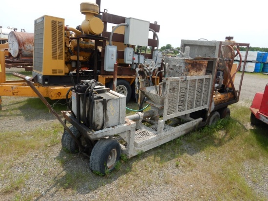 GROUT SPRAYER,  DIESEL POWER, HYD, MIXER
