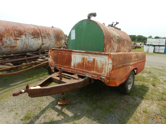 HOMEMADE FUEL TANK TRAILER,  GAS POWERED PUMP S# N/A, NO TITLE