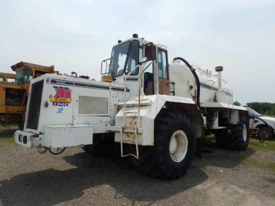1988 IME VAC TRUCK, shows 3,842+ hrs,  ARTICULATED, CAT DIESEL, CAB, AC, SU