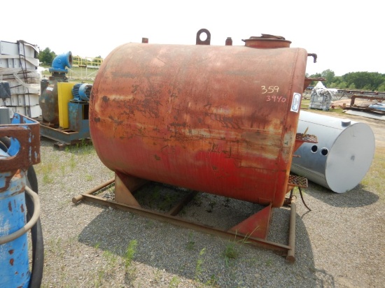 METAL TANK,  SKID MOUNTED