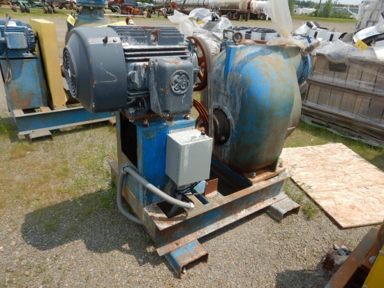 GORMAN RUPP PUMP,  ELECTRIC, FORKLIFT SKID MOUNTED