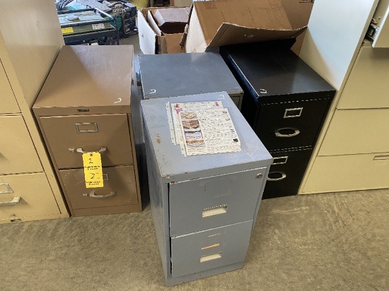 (4) FILE CABINETS,  SHORT