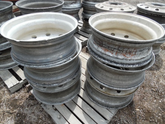 (6) 24.5 ALUMINIUM SEMI TRUCK WHEELS