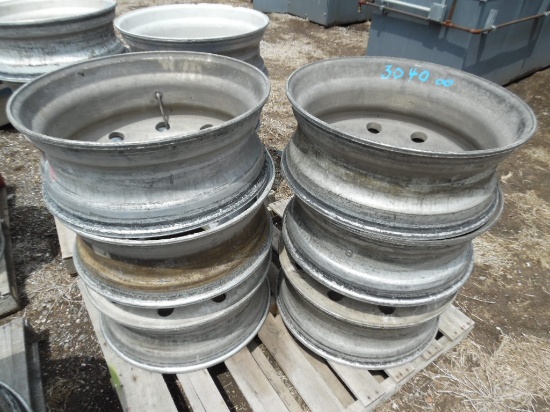 (6) 24.5 ALUMINIUM SEMI TRUCK WHEELS