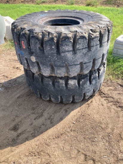 (2) 26.5-25 LOADER TIRES