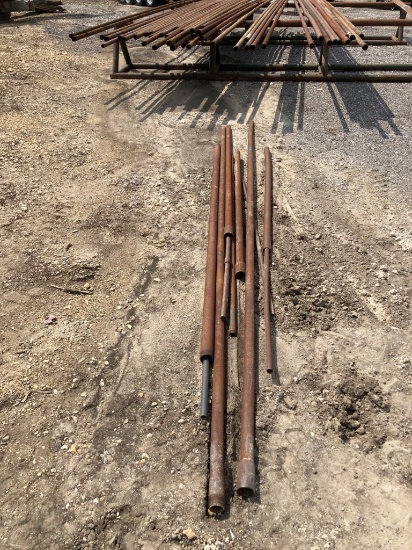 LOT OF ASSORTED 2 3/8" DRILL STEM PIPE