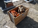 CRATE OF TIE DOWN HOOKS/ANCHORS & OVERHEAD ROLLERS