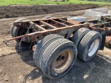 TANDEM AIR RIDE AXLE TRAILER FRAME CUTOFF