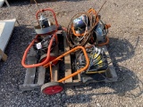 LOT OF SEWER ROTERS AND PAINT GUN