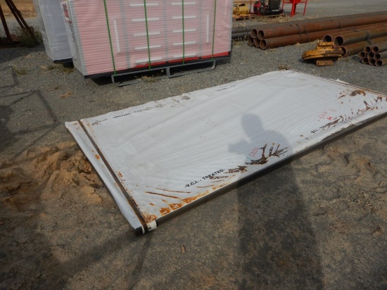 (6) STEEL PLATES.  5' X 10' X 3/8" THICK (NEW)