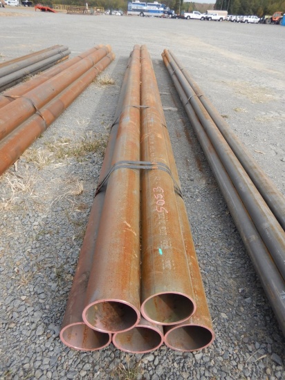 (5) STEEL PIPES,  7" X 25'