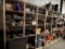 CONTENTS OF SHELVING,  FLUIDS, CLAMPS, WIDE LOAD BANNERS, CAULK, ROPE, & MI