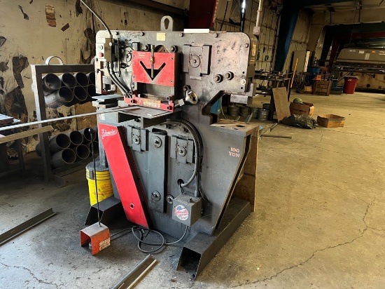 2013 EDWARDS IRONWORKER,  100-TON, 3 PHASE, WITH ROLLER STANDS S# 209810013