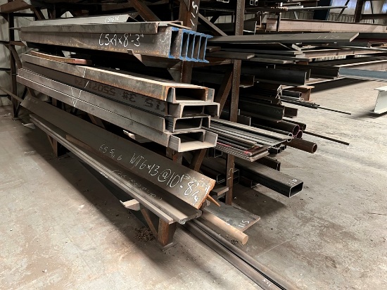 METAL RACK WITH REMAINING METAL