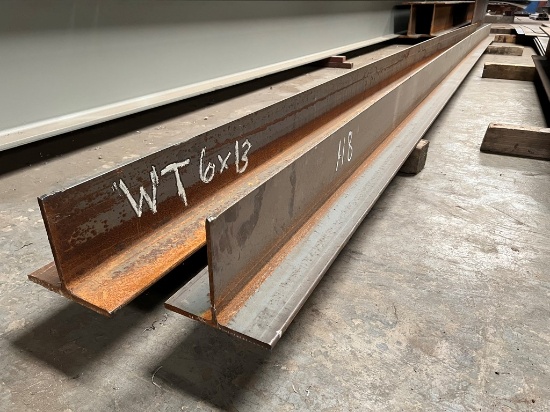 (2) T-BEAMS,  6" X 6-1/2" X 20'