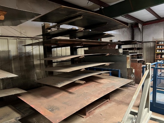 METAL RACK WITH FLAT METAL