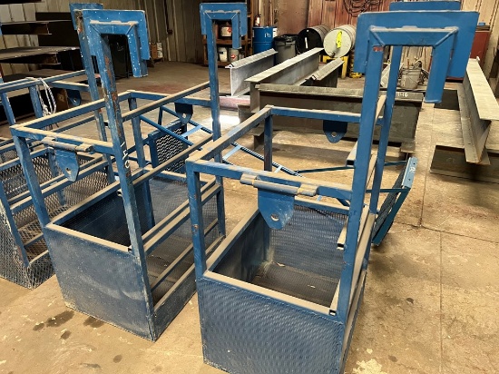 (2) BOTTLE BASKETS