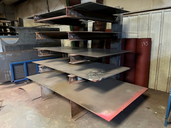 METAL RACK WITH FLAT METAL