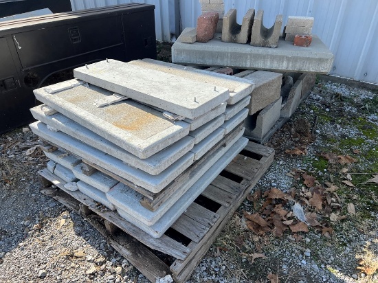 (2) PALLETS WITH CONCRETE BLOCKS  (MISCELLANEOUS)