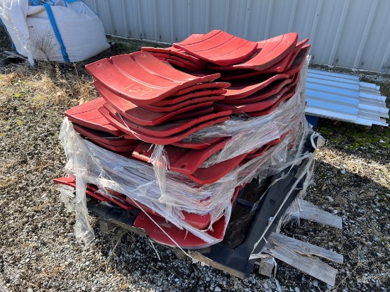 LOT OF STADIUM CHAIR SEATS  & BACKS