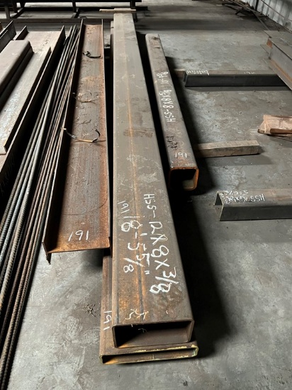 LOT WITH I-BEAM, SQUARE TUBING,  & MISCELLANEOUS METAL