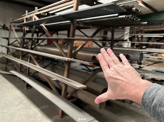 FLAT METAL ON LEFT HAND SIDE OF RACK