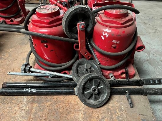 (2) LARGE BOTTLE JACKS