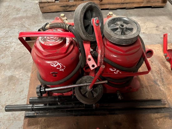 (2) LARGE BOTTLE JACKS