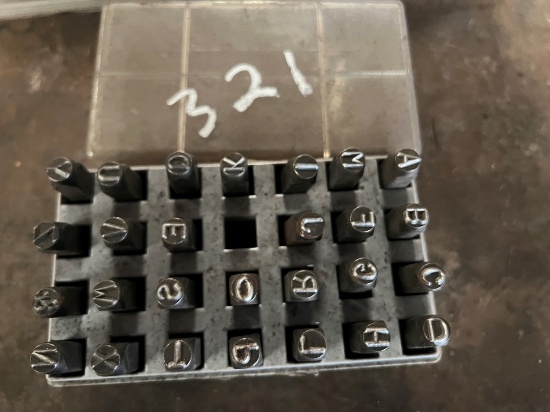 SET OF METAL LETTER STAMPS