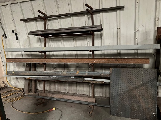 RACK WITH MISCELLANEOUS METAL