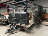 FABCO SHOPBUILT WELDING/ TOOL TRAILER,  BALL HITCH, TANDEM AXLE