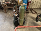 TORCH CART,  WITH BOTTLES, HOSE, AND TORCH